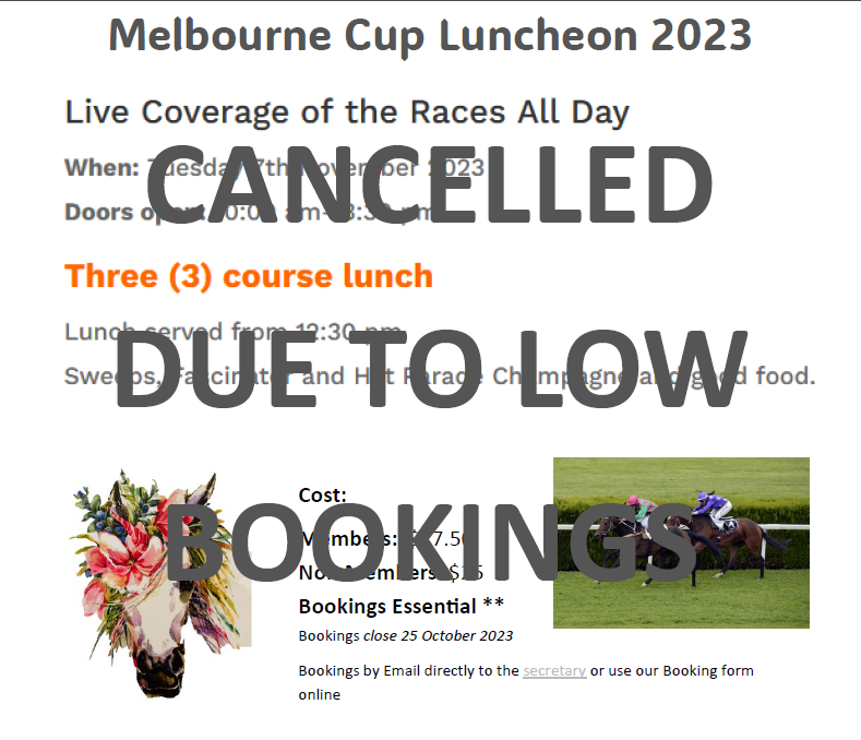 Cancelled  Melbourne Cup 23